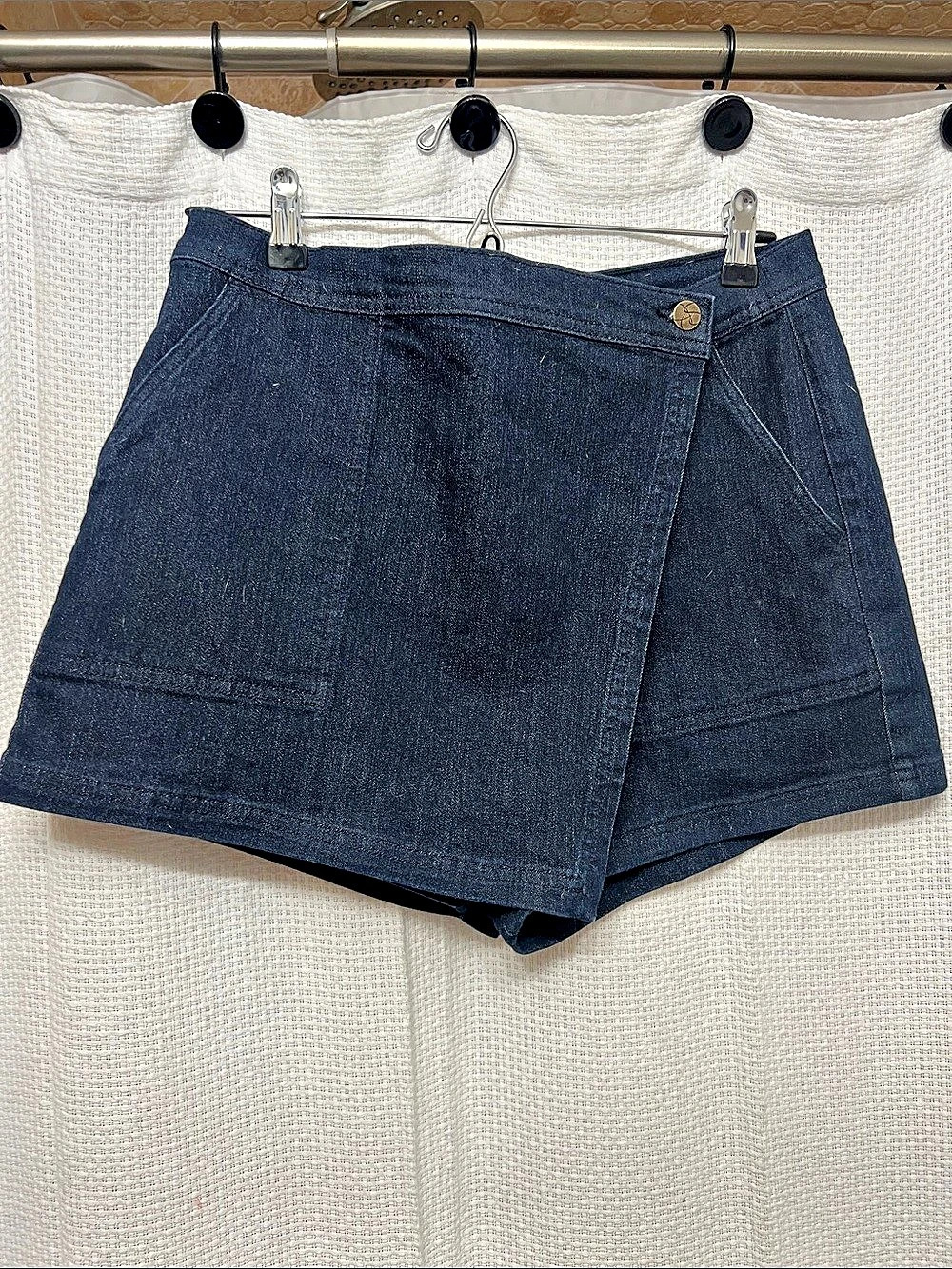 Jessica Simpson High Waist Denim Shorts in Blue